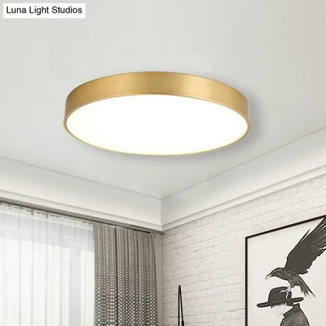 Minimalist Metal Flush Mount Ceiling Light For Bedroom