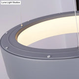 Minimalist Metal Ring Integrated Led Pendant Light - 3 Size & Color Options For Dining Room