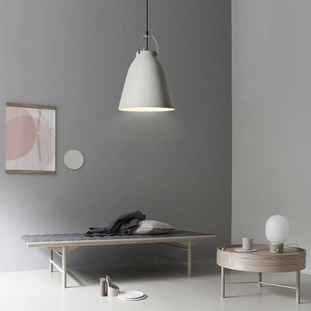 Stylish Monochrome Pendant Light: Sleek And Simple Design Aluminum Hanging Light For Kitchen - 8/16