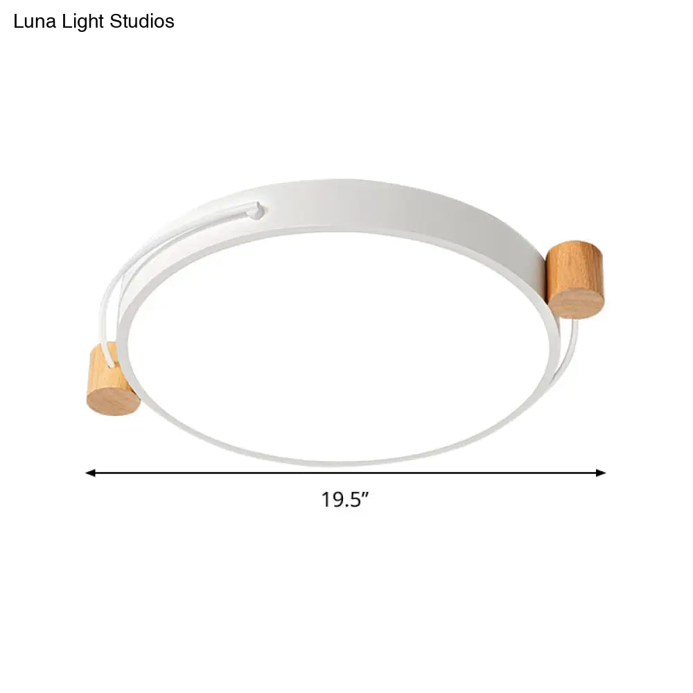Minimalist Oval Led Ceiling Mount Light In 3 Colors Lengths - Perfect For Bedrooms!
