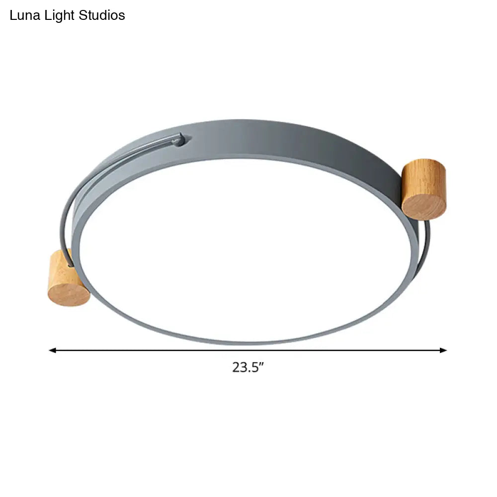 Minimalist Oval Led Ceiling Mount Light In 3 Colors Lengths - Perfect For Bedrooms!