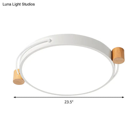 Minimalist Oval Led Ceiling Mount Light In 3 Colors Lengths - Perfect For Bedrooms!