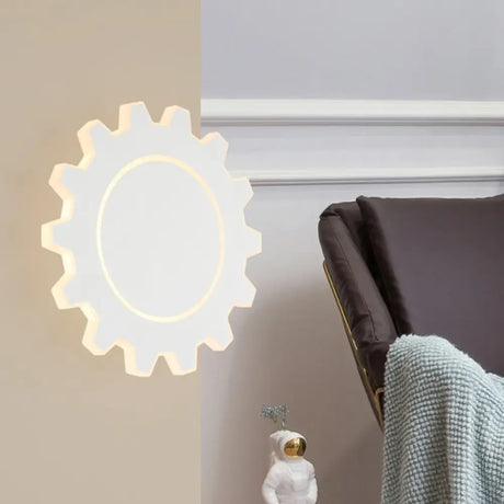 Minimalistic Led Wall Sconce: Acrylic Black/White Finish Warm/White Light White /