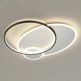 Modern 3-Loop Led Flush Mount Ceiling Light For Living Room
