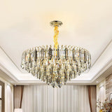 Modern 6/9/16-Bulb Clear Crystal Silver Chandelier Ceiling Light For Bedroom 12 /