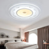 Modern Acrylic Flower Shape Ceiling Lamp In White - Perfect For Child’s Bedroom / 16.5’ Warm