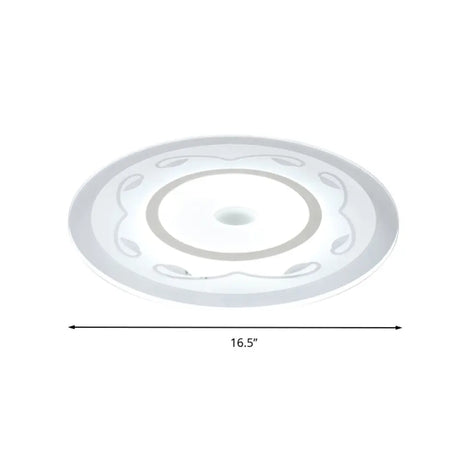 Modern Acrylic Flower Shape Ceiling Lamp In White - Perfect For Childs Bedroom