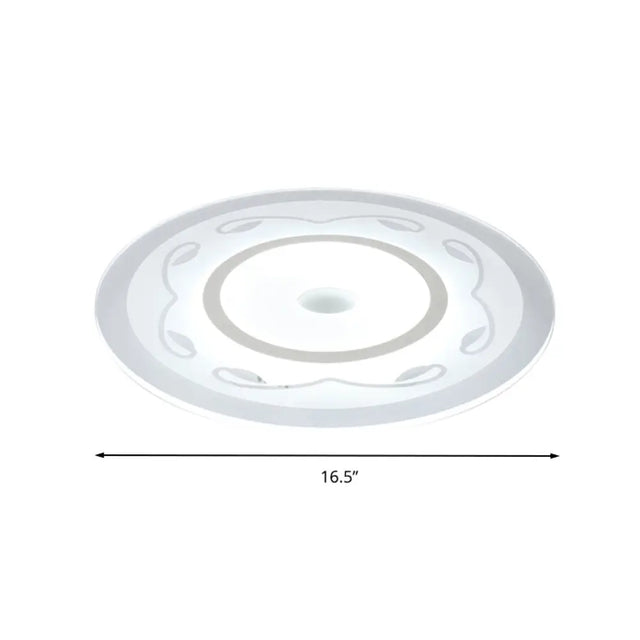 Modern Acrylic Flower Shape Ceiling Lamp In White - Perfect For Childs Bedroom