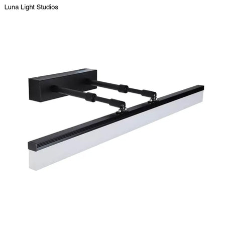 Modern Acrylic Led Bar Light In Warm/White - 23.5/27.5 Straight Wall Mount