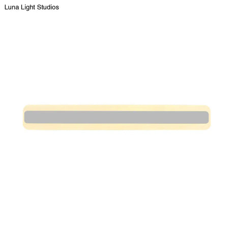 Modern Acrylic Led Bathroom Vanity Lighting Fixture In Warm/White Light 16/19.5/23.5 Wide
