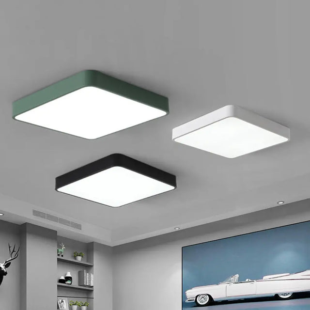 Led Ceiling Fixture Rectangular Modern Acrylic LED Ceiling Light Fixture for Living Room - Rectangular ...