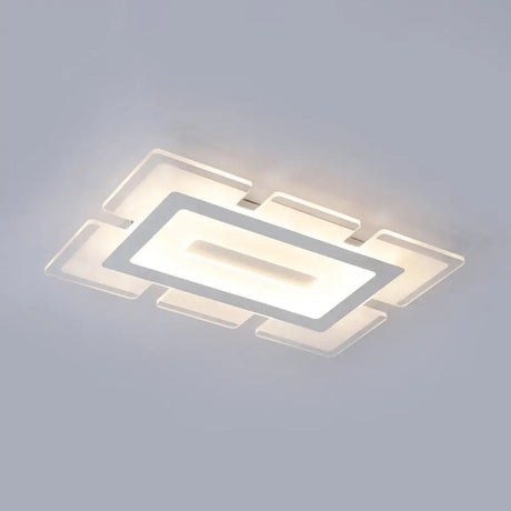 Modern Acrylic Ultrathin Rectangle Ceiling Lamp - 23.5/35.5 Long Led Flush Mount Warm/White Light