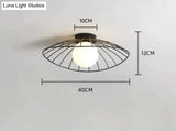Modern And Simple Cloakroom Light Entrance Porch Lamp Corridor Single Black Big / White Light