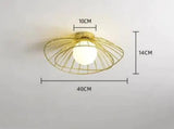 Modern And Simple Cloakroom Light Entrance Porch Lamp Corridor Double Gold / White Light Ceiling