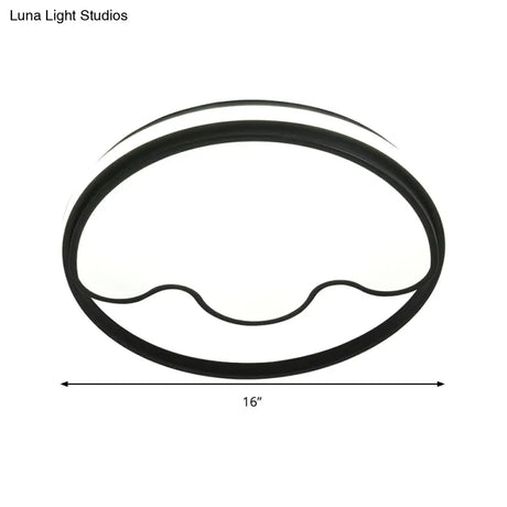 Modern Animal Paw Led Flush Mount Ceiling Light For Study Room - Eye - Caring & Acrylic Lamp
