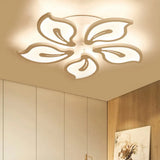 Modern Bauhinia Leaf Flush Light: Acrylic Led Ceiling Lamp For Living Room. Available In 3/5/9 -