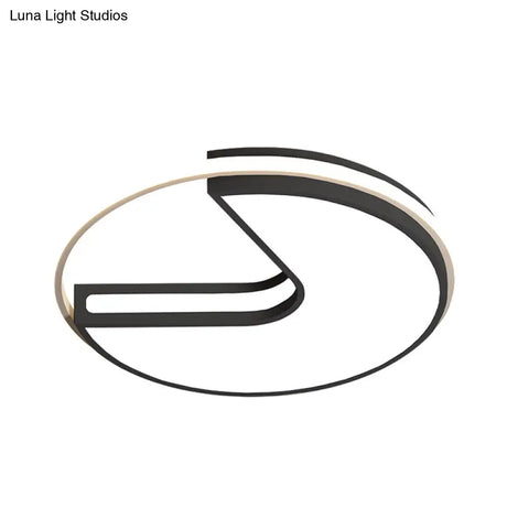 Modern Black And White Acrylic Led Ceiling Light For Hallway