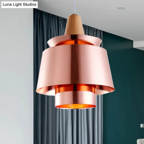 Modern Black/White Pendant Light For Dining Room With Metal Shade