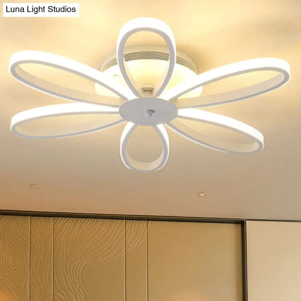 Modern Chrysanths Ceiling Led Light Fixture For Living Room In Warm Or White Sizes 23.5’ - 41
