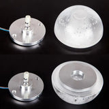 Modern Clear Bubble Crystal Wall Sconce Hemisphere - Warm/White Light For Hallway & Living Room