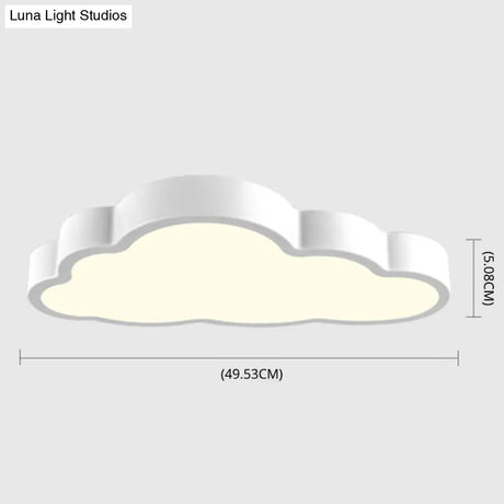 Modern Cloud Acrylic Led Flush Ceiling Light For Bedroom