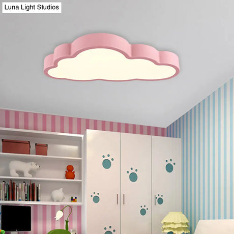 Modern Cloud Acrylic Led Flush Ceiling Light For Bedroom
