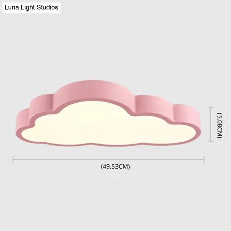 Modern Cloud Acrylic Led Flush Ceiling Light For Bedroom