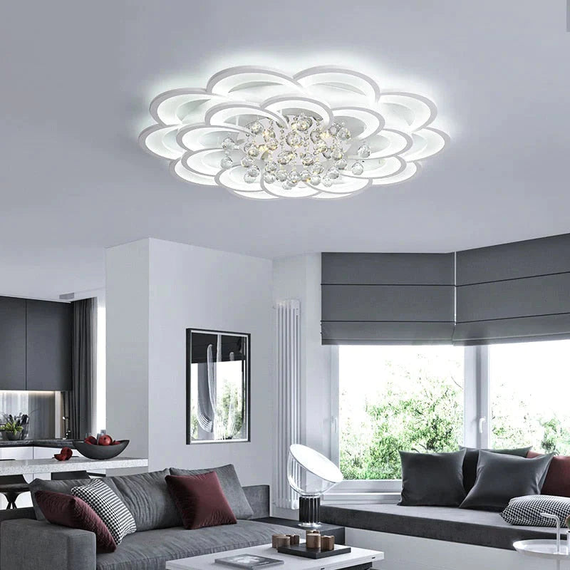 Modern Crystal LED Ceiling Lights For Living Room Bedroom Home Deco Ceiling Lamp