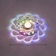 Modern Crystal Led Flush Ceiling Light For Hallway - Clear Floral Mount Fixture / Multi Color