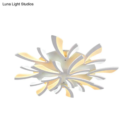 Modern Dandelion Flush Mount Light - Acrylic Ceiling Fixture With 3/5/9 Lights For Living Room In