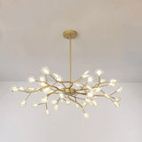 Modern Firefly Chandelier Pendant Light - Acrylic Led Lighting For Living Room 54 / Gold
