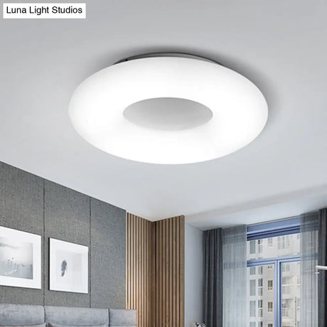 Modern Flush Ceiling Light: Circle/Square Acrylic Led Lamp For Porch And Bathroom