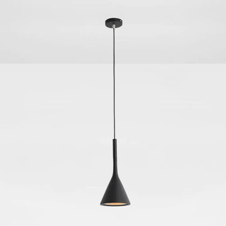 Modern Geometric Resin Hanging Lamp For Bedroom - Stylish Ceiling Lighting With 1 Bulb Black