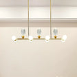 Modern Gold Linear Chandelier Pendant Light With Led Crystal 11/14 Heads Ideal For Dining Table