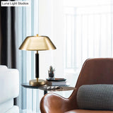 Modern Gold Metal Nightstand Lamp For Living Room 1 Head Table Lighting