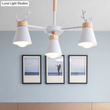 Modern Iron Deer Horn Kids Pendant Chandelier - Stylish Room Lighting Fixture