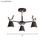 Modern Iron Deer Horn Kids Pendant Chandelier - Stylish Room Lighting Fixture