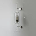 Modern Iron Mesh Wall Mount Lamp With Clear Glass Shade Silver Gray / 5
