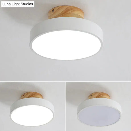 Modern Led Acrylic Circle Flush Mount Ceiling Light Fixture