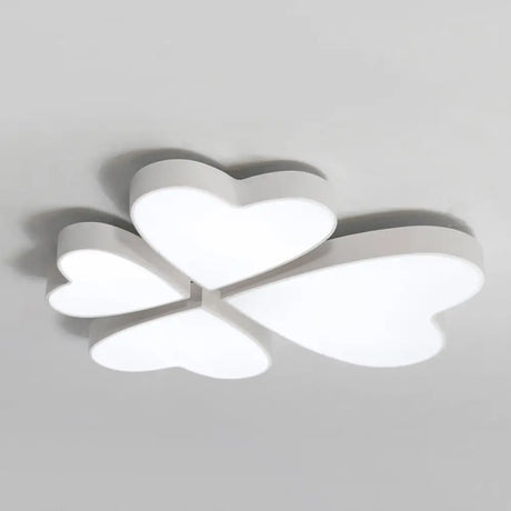 Modern Led Acrylic Flush Mount Ceiling Light For Living Room - Contemporary Lighting White /