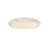 Modern Led Ceiling Flush Light With Crystal Detail White Warm/White 12/16/19.5 Dia.