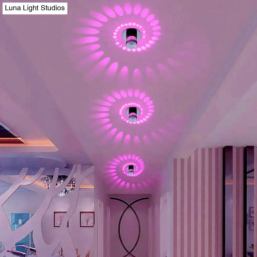 Modern Led Ceiling Light 3W Rgb Wall Sconce For Art Gallery Decoration Front Balcony Lamp Porch