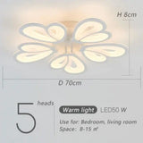 Modern Led Ceiling Light Butterfly Lamp Shape With Remote Control Acrylic Lights For Living Room