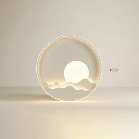 Modern Led Ceiling Light - Stylish Metal Flush Mount For Living Room White Shade / 19.5’ Warm