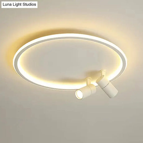 Modern Led Ceiling Light With Nordic Acrylic Design - Perfect For Study Rooms