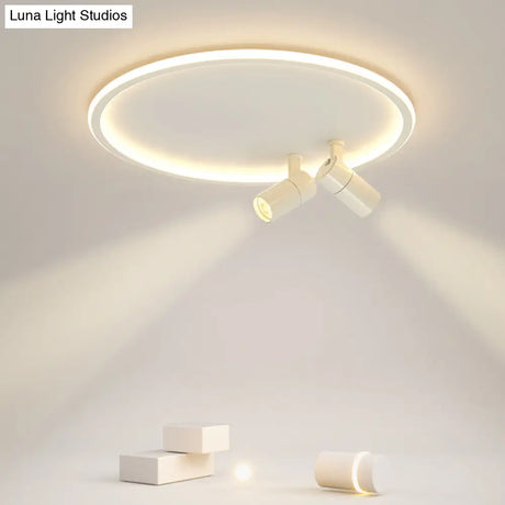 Modern Led Ceiling Light With Nordic Acrylic Design - Perfect For Study Rooms