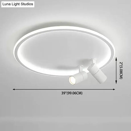 Modern Led Ceiling Light With Nordic Acrylic Design - Perfect For Study Rooms