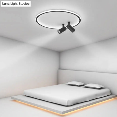 Modern Led Ceiling Light With Nordic Acrylic Design - Perfect For Study Rooms