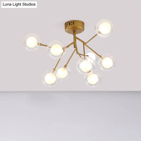 Modern Led Flushmount Ceiling Lamp - Metallic Contemporary Lighting For Bedroom