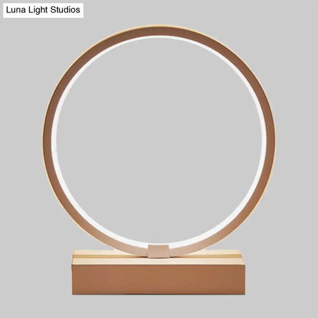 Modern Led Night Table Lamp With Acrylic Shade - White/Black Warm/White Light